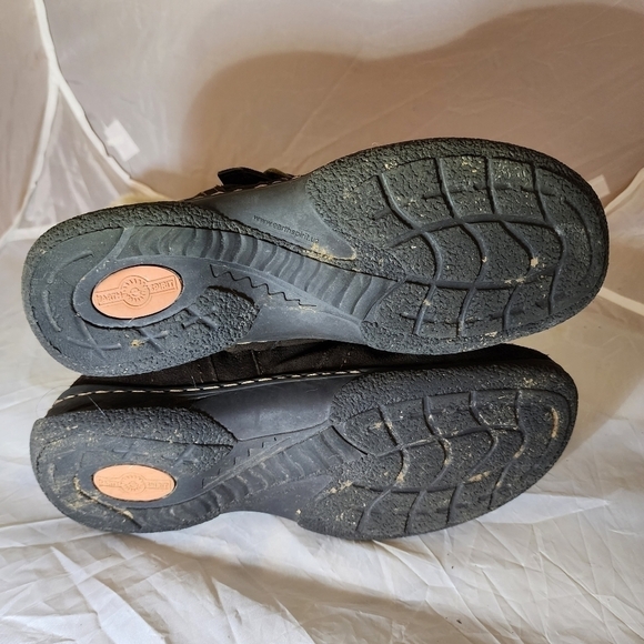 Earth Spirit Brown Leather Boot Faux Fur Women's Size 10 Zipper Buckle Furry EUC - Picture 13 of 14